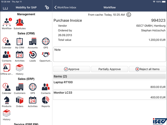 ISEC7 for SAP® solutions MI
