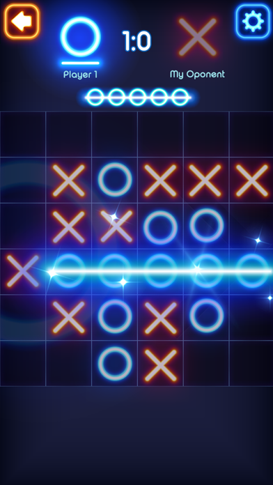 Tic Tac Toe Glow - Puzzle Gameのおすすめ画像4