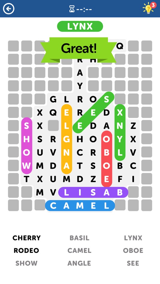 #4. Word Search - Fun Word Puzzle (iOS) By: Doodle Mobile Limited