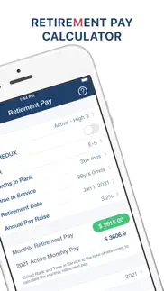 military retire pay iphone images 2