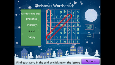 Christmas Wordsearch Lite Screenshot