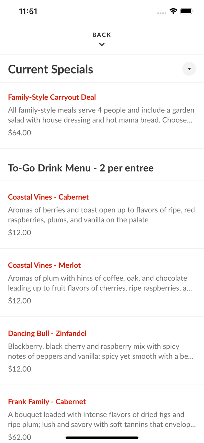 Rosies Italian Grille