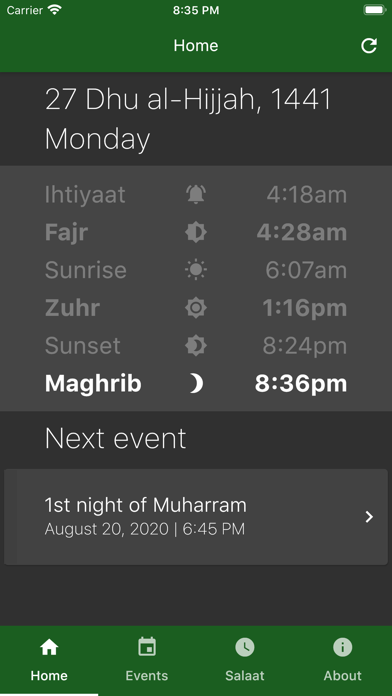 Az-Zahraa Islamic Centre Screenshot