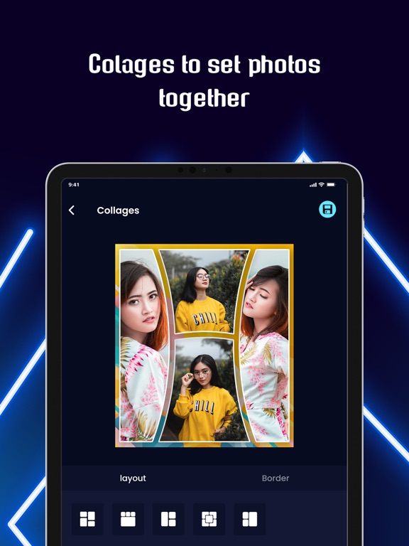 Screenshot #5 pour Neon Photo Editor - 3D Spiral