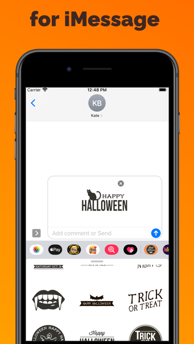 Screenshot #3 pour Halloween stickers emoji scary