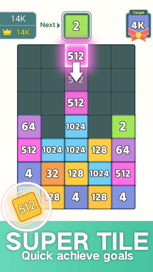 #4. NumDrop - Number Puzzle Games (iOS) 由: 骏 黄