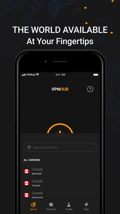 VPNHUB  - 安全で無制限のVPNです screenshot1