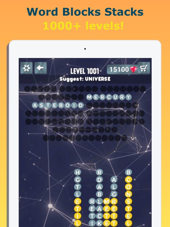 Screenshot #4 pour Word Blocks Stacks