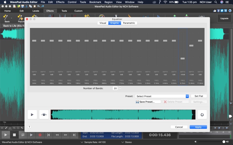 wavepad audio editor iphone screenshot 3
