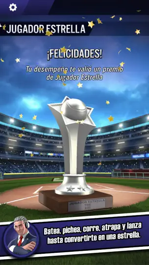Captura de pantalla de New Star Baseball en iPhone 4