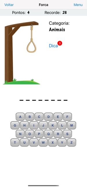 Jogo da Forca em português no seu iPhone ou iPod touch »