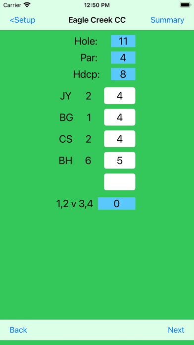 My Golf Scorecard Screenshot