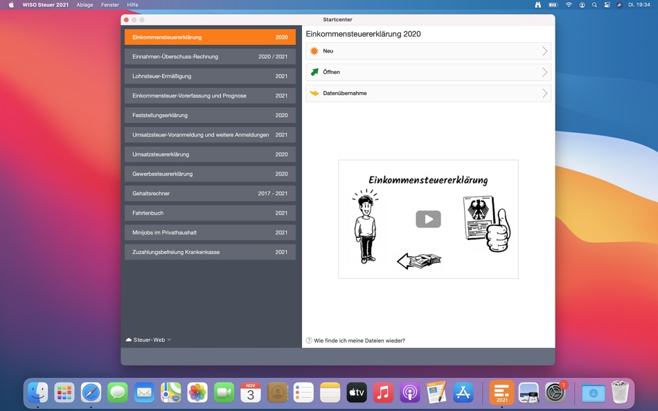 WISO Steuer 2021 - 28.15.3870 - (macOS)