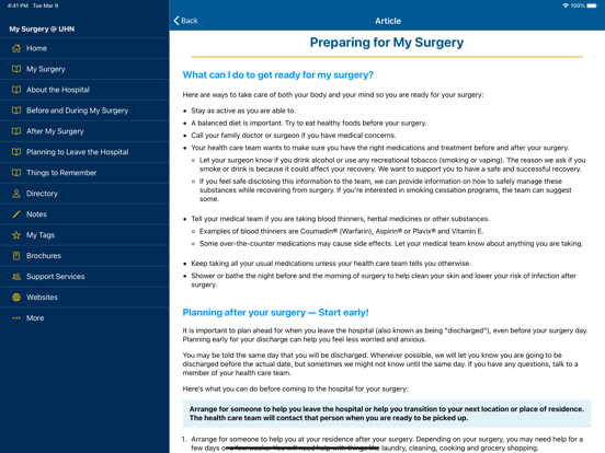 Screenshot #5 pour My Surgery @ UHN