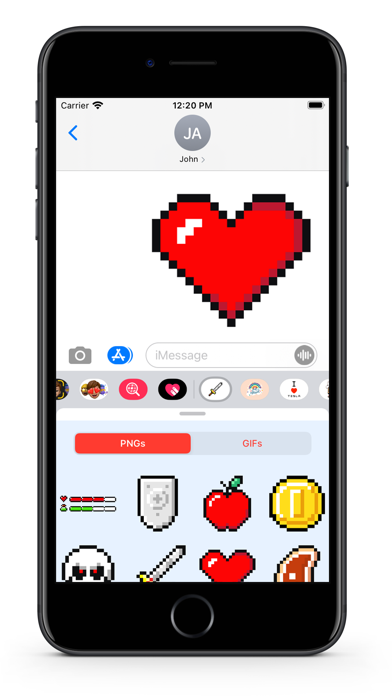 Screenshot #2 pour Pixel Gaming - GIFs & Stickers