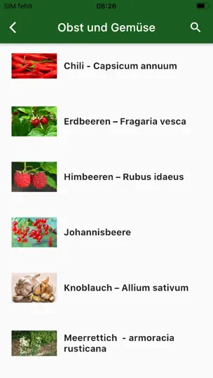 Screenshot von Mamas KräuterApp Plus auf dem iPhone 4