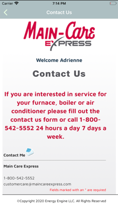 Main Care Express Screenshot