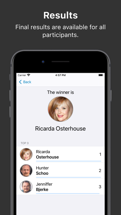 VoteMeApp Screenshot