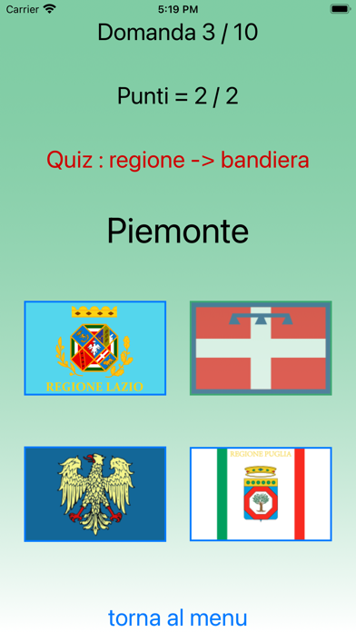 Regioni e provincie d'Italia Screenshot