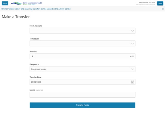 Screenshot #6 pour First Commonwealth FCU Mobile
