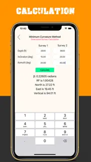 directional drilling calc. iphone screenshot 2