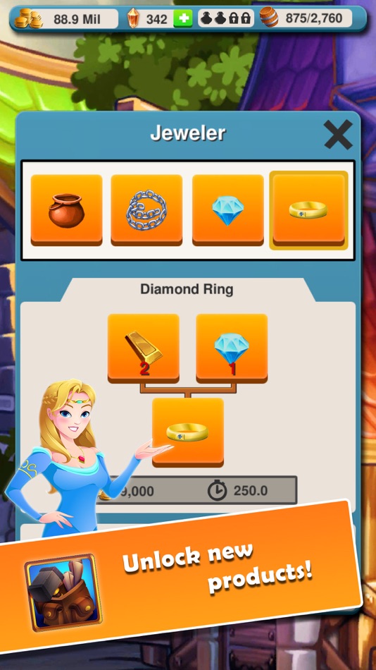 #5. Idle Crafting Kingdom (iOS) 由: MetalPop, LLC
