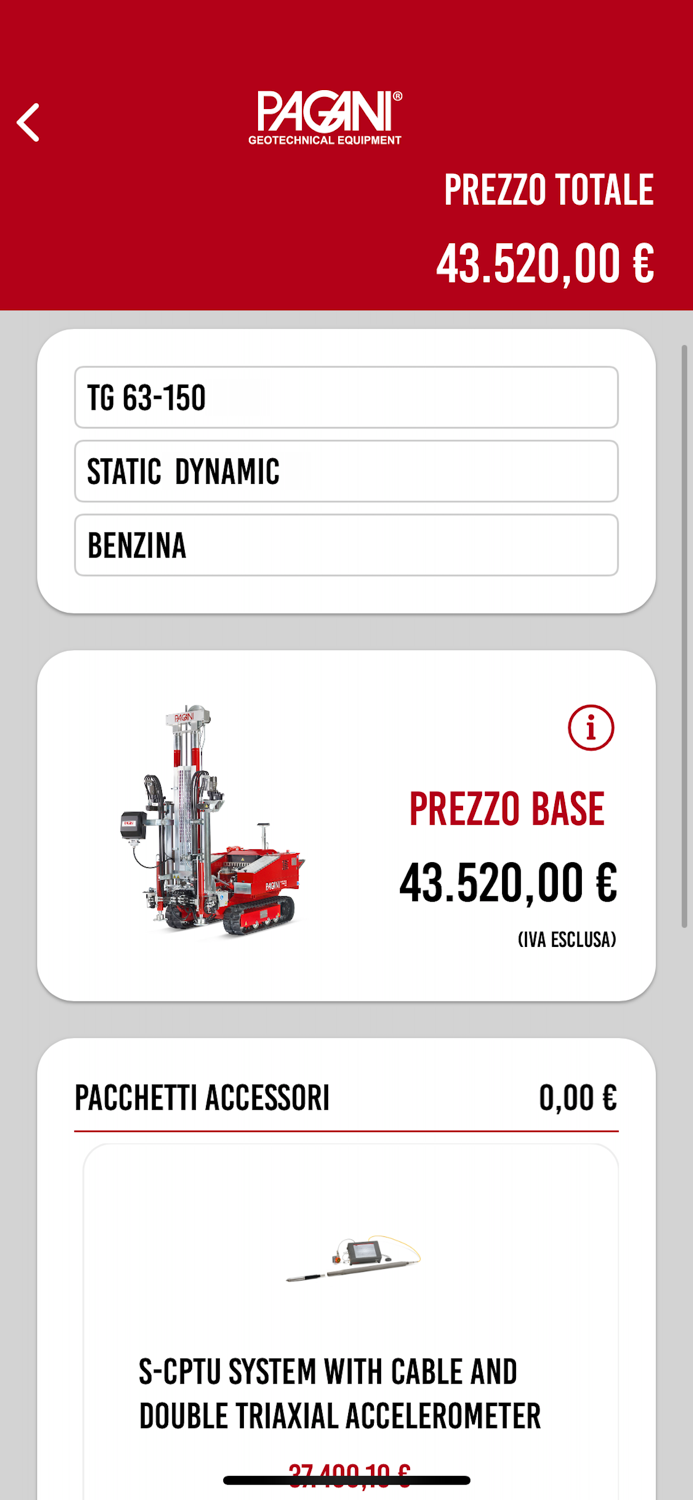 Pagani Configurator
