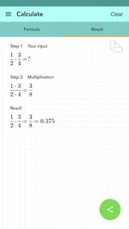simple fraction calculator iphone screenshot 4