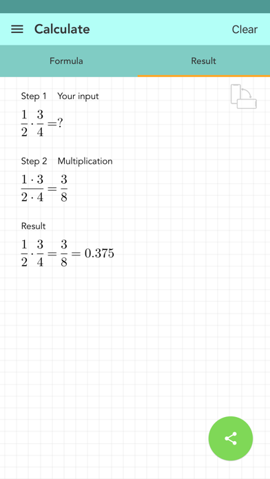 Simple Fraction Calculator Screenshot