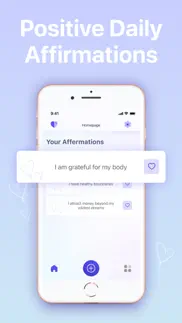 affirmations, daily motivation iphone screenshot 1