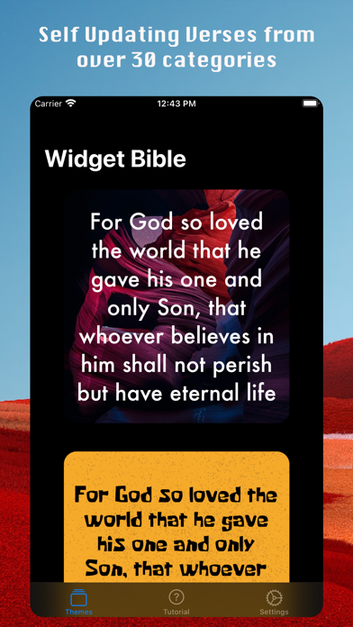 Screenshot #2 pour Bible Widget:Daily Bible verse