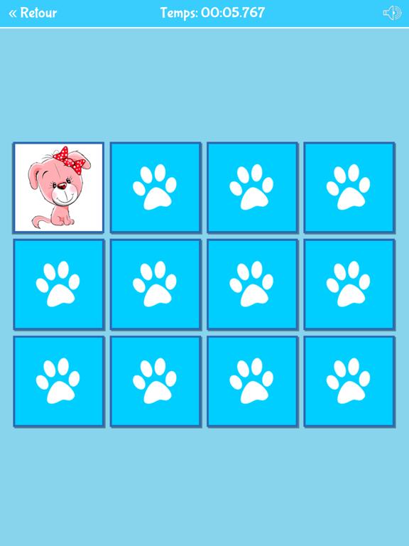 Screenshot #6 pour Jeu de mémoire: Animaux Drôles
