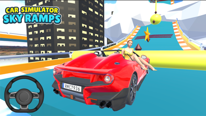 Car Simulator Sky Ramps Screenshot