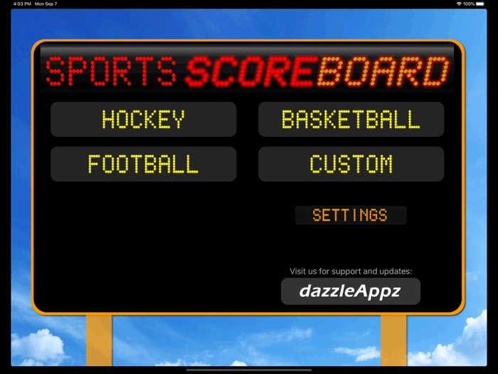 JD Sports Scoreboard