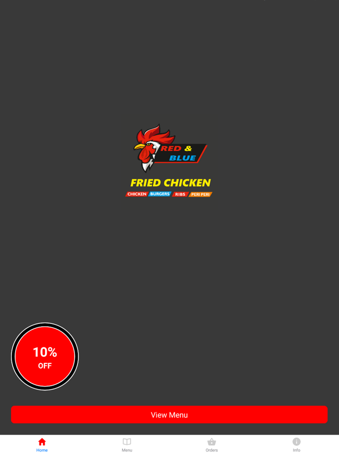 Red And Blue Fried Chicken