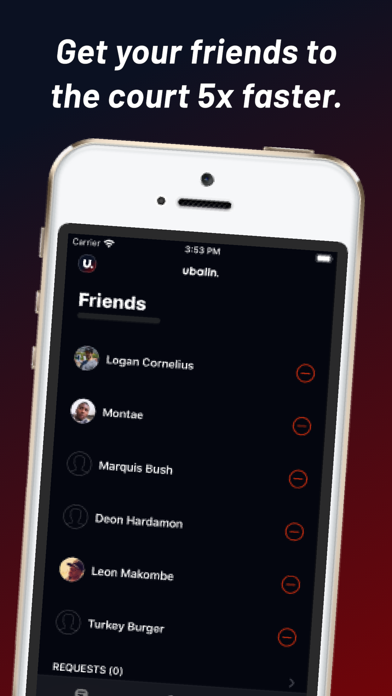 uballn - pickup basketball app Screenshot