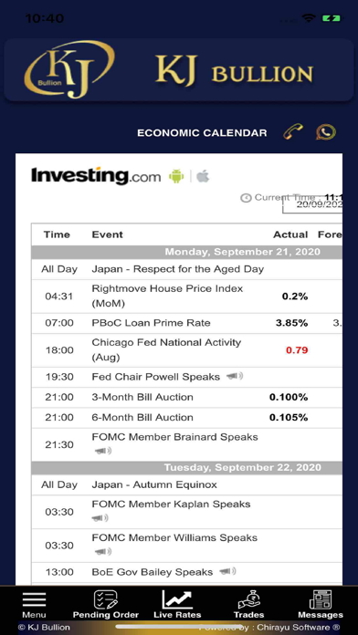 KJ Bullion Screenshot