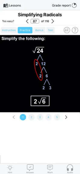 Game screenshot College Algebra hack