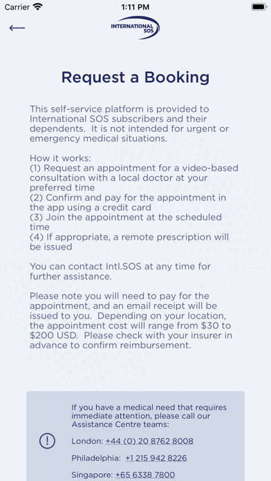 Self-Service TeleConsultation Screenshot
