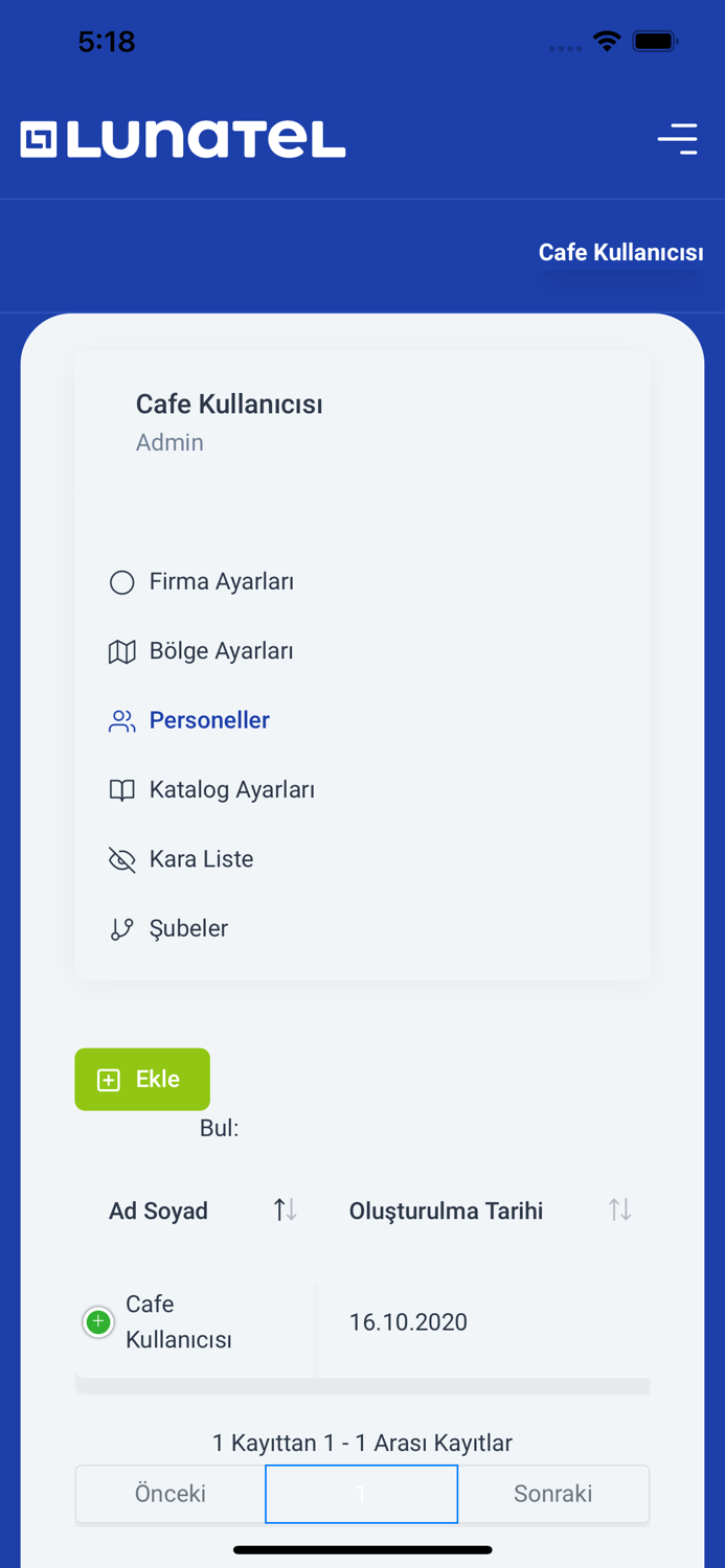 Lunatel - Tedarik Portalı