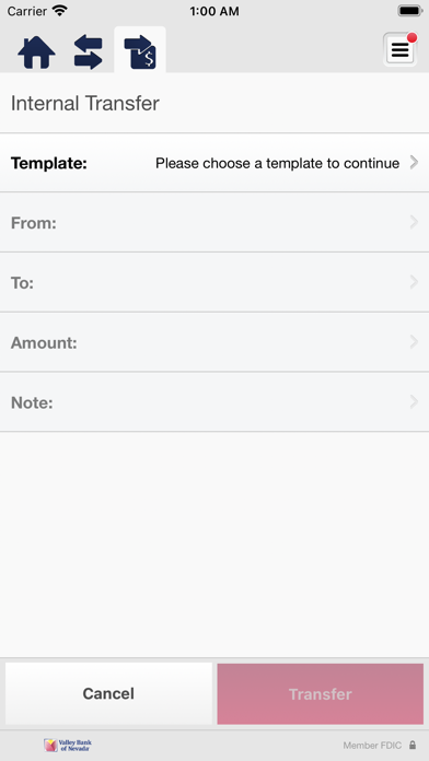 Valley Bank NV Business Mobile Screenshot