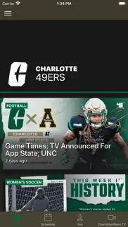 charlotte 49ers athletics iphone screenshot 1