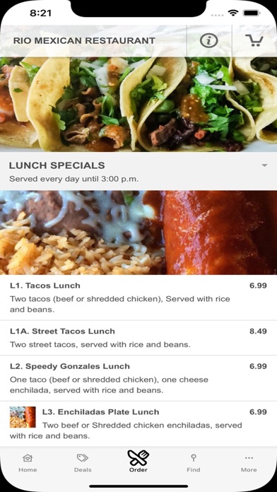 Rio Mexican Restaurant Screenshot