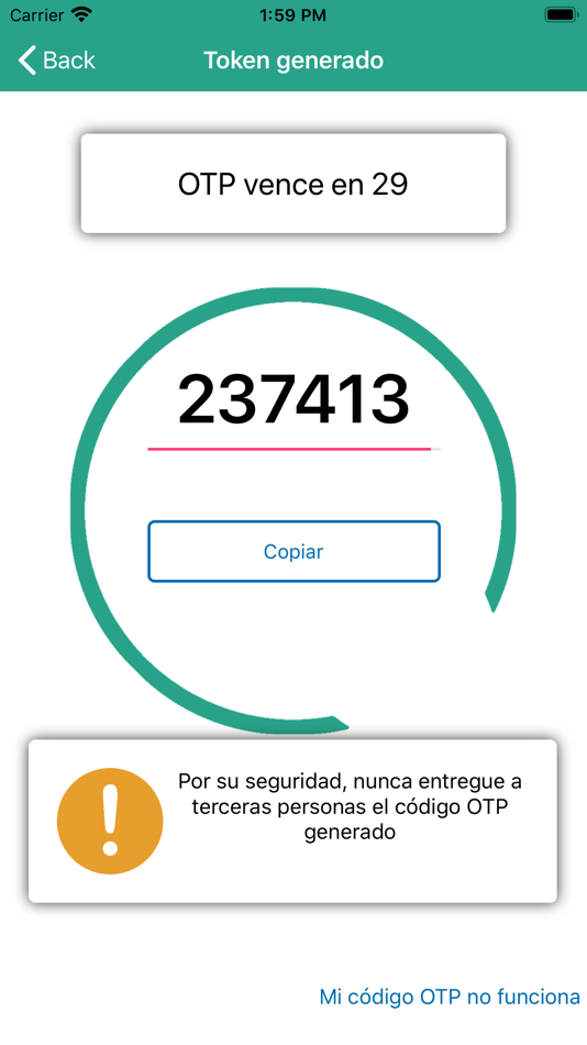 #1. Coopemédicos Token (iOS) 由: Coopemédicos