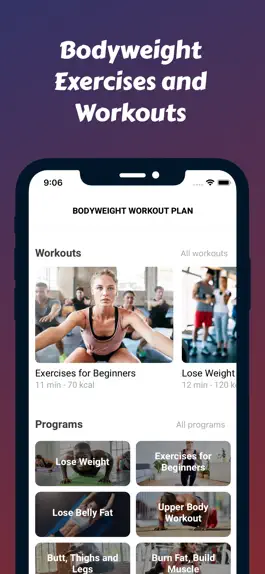 Game screenshot Bodyweight Workout Program apk