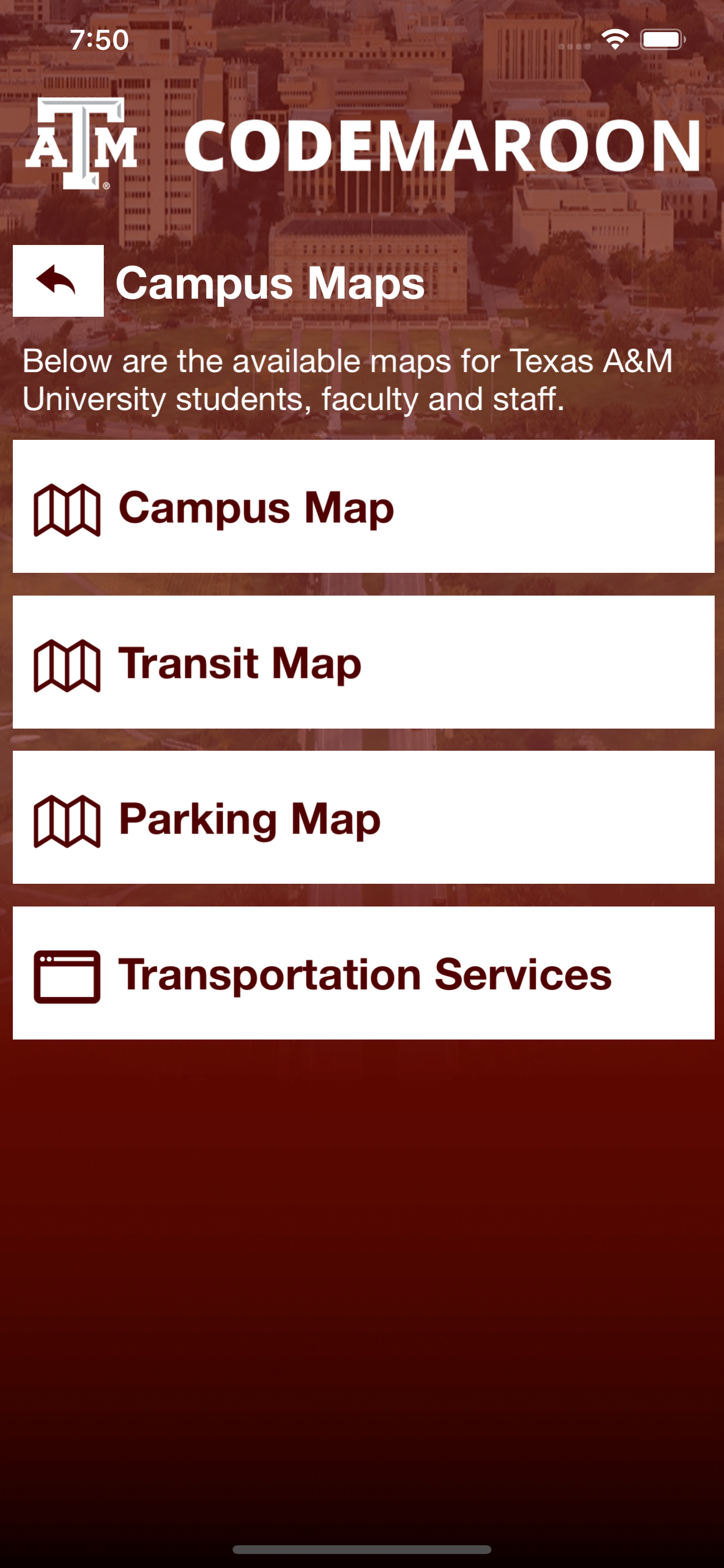 Texas A&M - Code Maroon