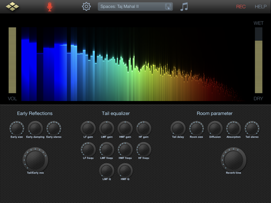 AudioReverb iPad app afbeelding 1