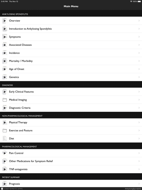 Screenshot #4 pour iAnkylosingSpondylitis Pro