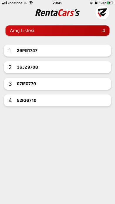 Rentacarss Kimlik Screenshot