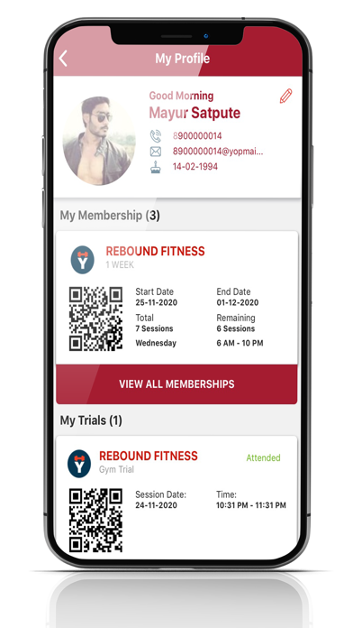 Rebound Fitness Screenshot